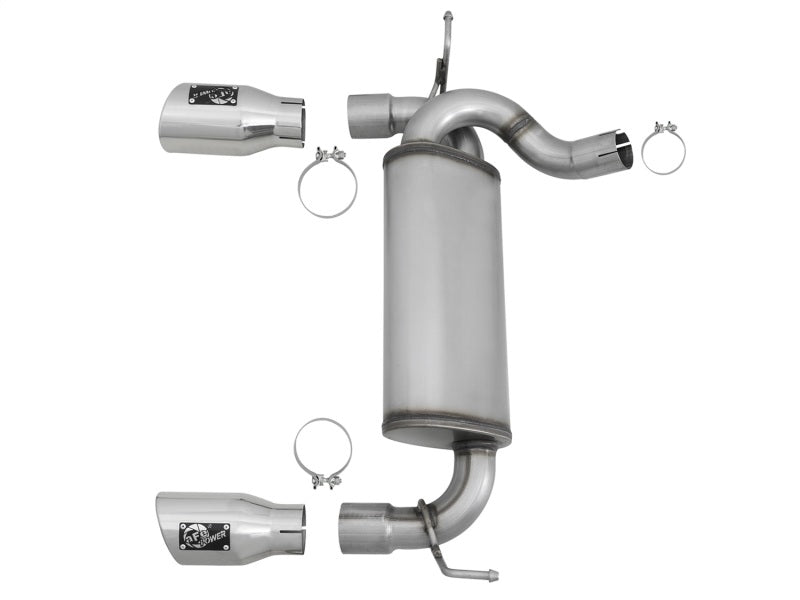 AFE 49-48061-P Series 2.5in 409 SS Axle-Back Exhaust w/Polished Tips 07+ fits J