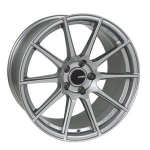 Enkei 499-880-8045GR TS10 18x8 45mm Offset 5x100 Bolt Pattern 72.6mm Bore Dia Grey Wheel