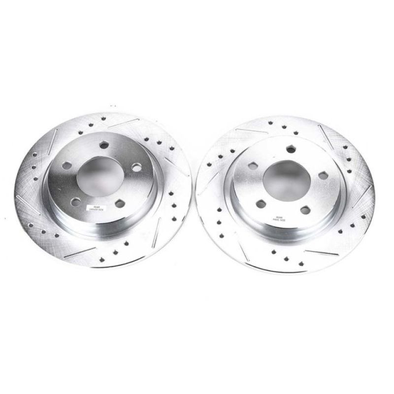 PowerStop fits Mazda 04-13 3 Rear Evolution Drilled & Slotted Rotors - Pair