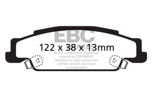 EBC UD9221 05-08 fits Pontiac Grand Prix 5.3 Ultimax2 Rear Brake Pads