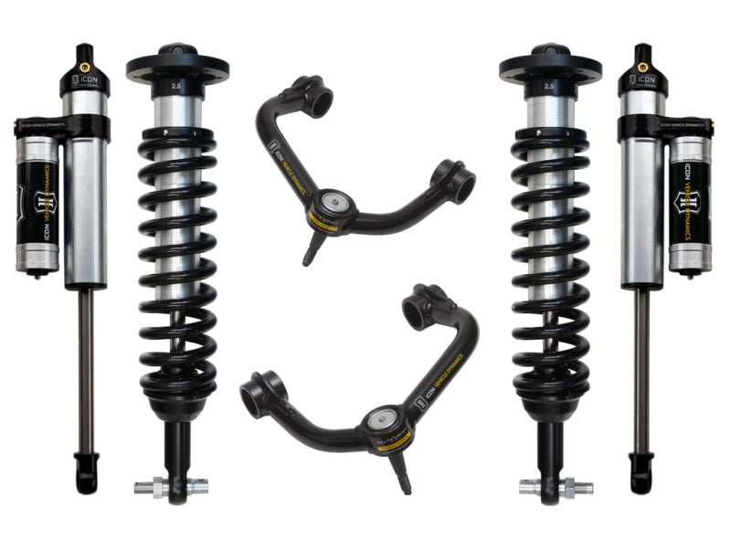 ICON K93073T 2014 fits Ford F-150 2WD 0-2.63in Stage 3 Suspension System w/Tubular Uca