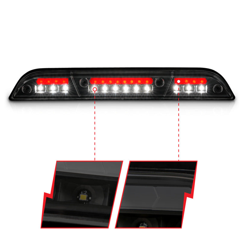 ANZO 531112 fits Ford 15-20 F-150 - F-450 LED Third Brake Light - Black Housing/Smoke Lens