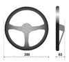 SPARCO 015R368MSN Sparco Steering Wheel 368 Suede Black
