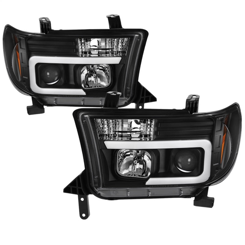 Spyder 5085344 fits Toyota 08-13 Sequoia Projector Headlights - Light Bar DRL -