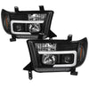 Spyder 5085344 fits Toyota 08-13 Sequoia Projector Headlights - Light Bar DRL -