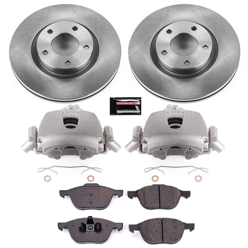 PowerStop KCOE125B 2004 fits Mazda 3 Front Autospecialty Brake Kit w/Calipers