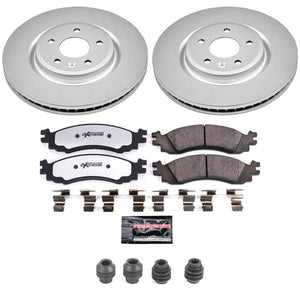 Power Stop 11-12 Ford Taurus Front Z36 Coated Truck & Tow Brake Kit