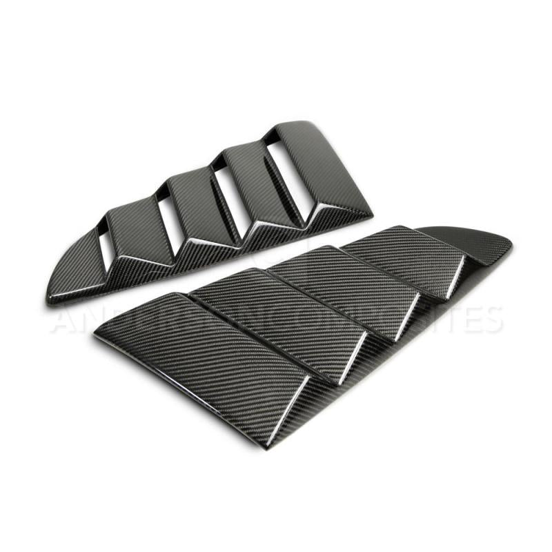 Anderson Composites AC-WL15FDMU-V 2017 fits Ford 15-20 Mustang Type-V Style Window Louvers - Vented