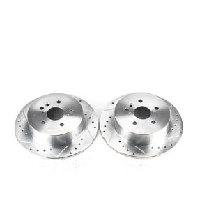 PowerStop fits Toyota 08-13 Highlander Rear Evolution Drilled & Slotted Rotors -