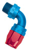Russell 612100 Performance -8 AN Red/Blue 90 Degree Full Flow Swivel Pipe Thread Hose End (With 3/8in NPT)