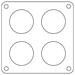 Cometic C15239 Cometic Holley 4500 Dominator .047in Fiber Carburetor Gasket - 1.