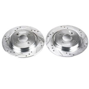 PowerStop fits Ford 02-04 Focus Rear Evolution Drilled & Slotted Rotors - Pair