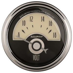 AutoMeter 1191 AutoMeter Gauge Voltmeter 2-1/16in. 18V Elec Cruiser Ad