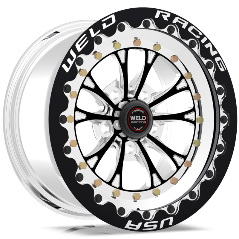 Weld  794B510206F Vitesse 15x10 / 5x4.5 BP / 3.5in. BS Black Wheel - Black Singl