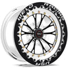 Weld  794B514212F Vitesse 15x14 / 5x4.5 BP / 6.5in. BS Black Wheel - Black Singl