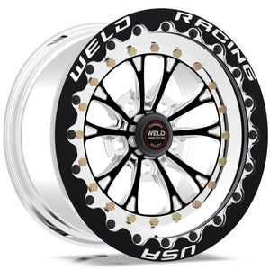 Weld  794B510242F Vitesse 15x10 / 5x115mm BP / 6.5in. BS Black Wheel - Black Sin