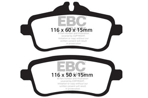 EBC UD1630 13-16 fits Mercedes-Benz GL350 3.0 TD Ultimax2 Rear Brake Pads