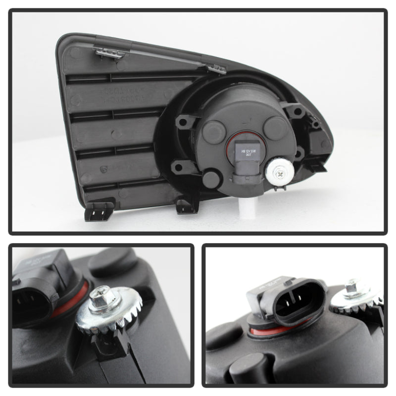 Spyder 5077868 fits Scion 12-20 IQ 2013 OEM Fog Light w/Switch- Clear FL-SIQ12-