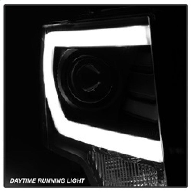 xTune 9037252 fits Ford F150 Projector Headlights - Light Bar DRL - Black PRO-J
