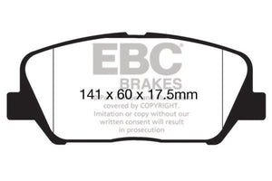 EBC UD1827 16+ fits Hyundai Veloster 1.6 Turbo Ultimax2 Front Brake Pads