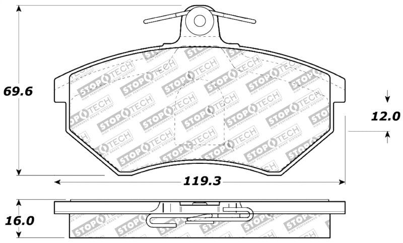 Stoptech 309.0696 Performance Brake Pads