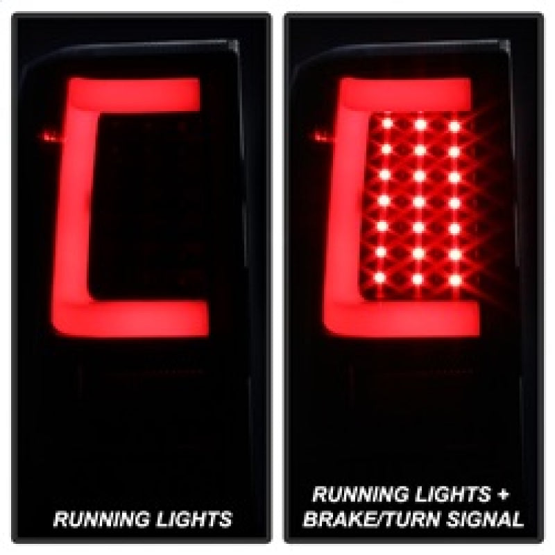 xTune 9038532 04-15 fits Nissan Titan Light Bar LED Tail Lights - Black (ALT-ON