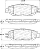 Stoptech 308.0613 Street Brake Pads - Rear
