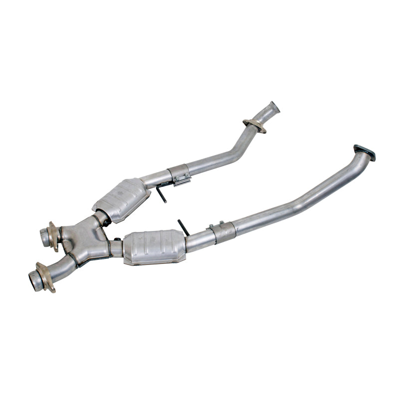 BBK  1666 Mustang 4.6 GT High Flow X Pipe With Catalytic Converters - 2-1/2