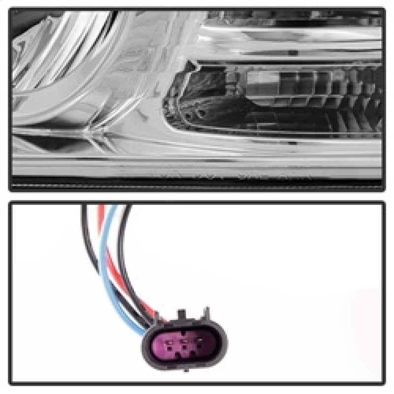 Spyder 5080998 fits Dodge 09-12 Ram Projector Headlights Light Bar DRL Chrome P