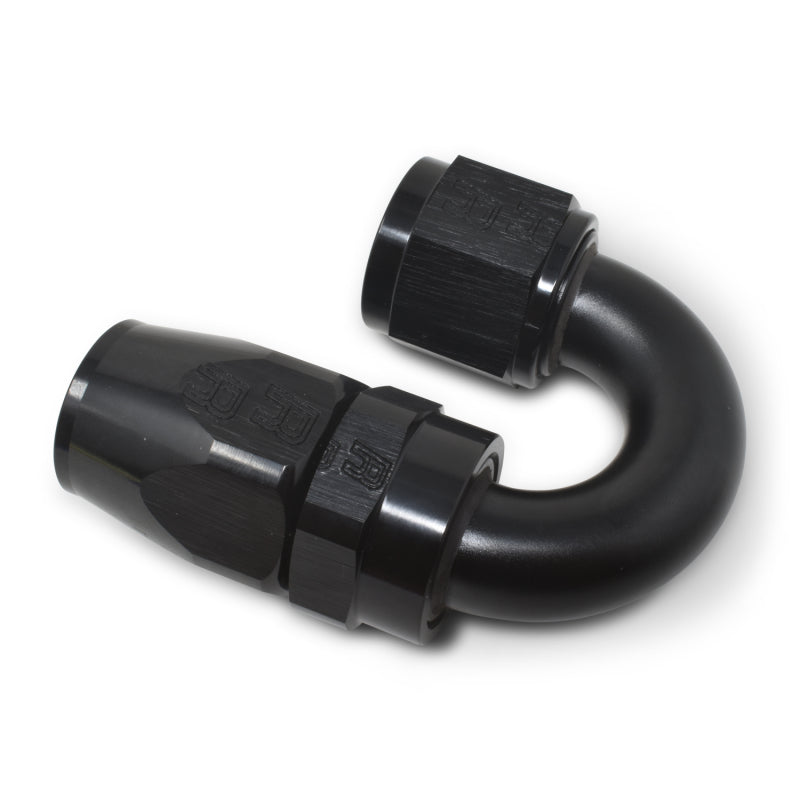 Russell 613505 Performance -6 AN Black 180 Degree Full Flow Swivel Hose End