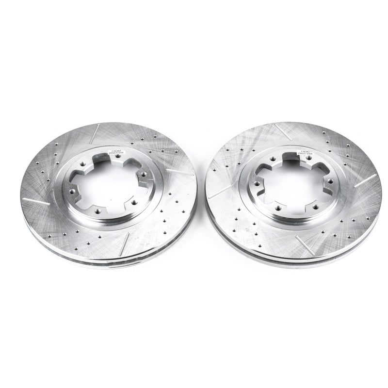 PowerStop fits Infiniti 97-03 QX4 Front Evolution Drilled & Slotted Rotors -