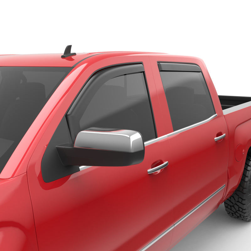 EGR 571775 14+ Chev fits Silverado/fits GMC Sierra Crw Cab In-Channel Window Visors - Set of 4 - Matte (571775)