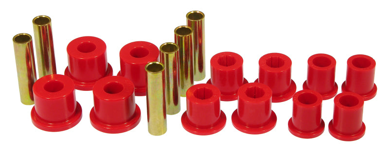 Prothane 6-1018 fits Ford 89-95 Ranger Spring & Shackle Bushings - Red