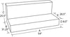 Tradesman 3292 Aluminum L-Shape Liquid Storage Tank (92 Gallon Capacity) - Brite