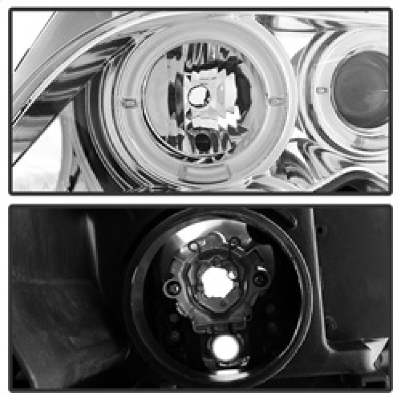 Spyder 5042408 fits BMW 02-05 E46 3-Series 4DR Projector Headlights 1PC LED Hal