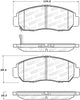 Stoptech 308.1608 Street Brake Pads - Rear