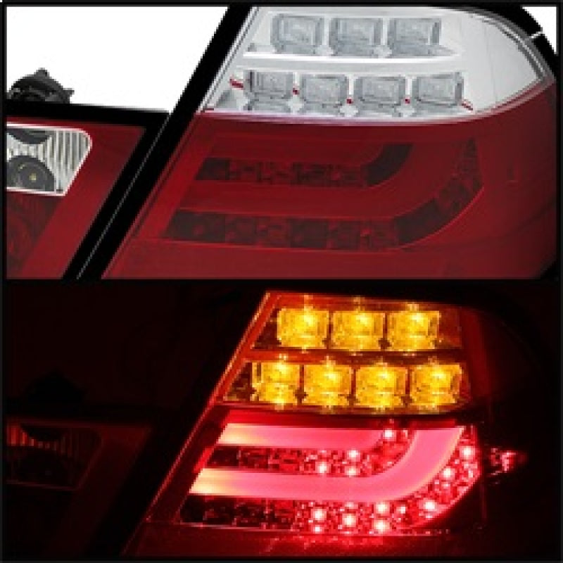 Spyder 5073822 fits BMW 00-03 E46 2Dr Coupe Light Bar LED Tail Lights Red Clear