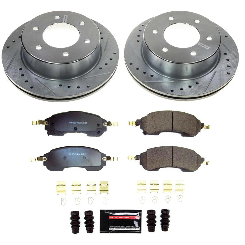 Power Stop K8763 21-23 fits Ford Bronco Rear Z23 Evolution Brake Kit