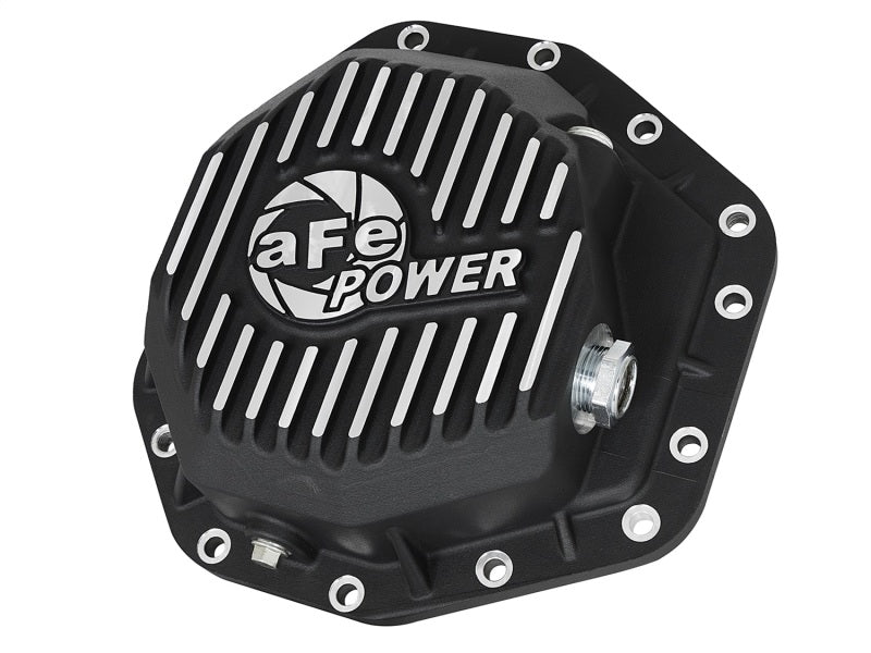 AFE 46-70352 Pro Ser Rear Diff Cover Black w/Mach Fins 2017 fits Ford Diesel Tr