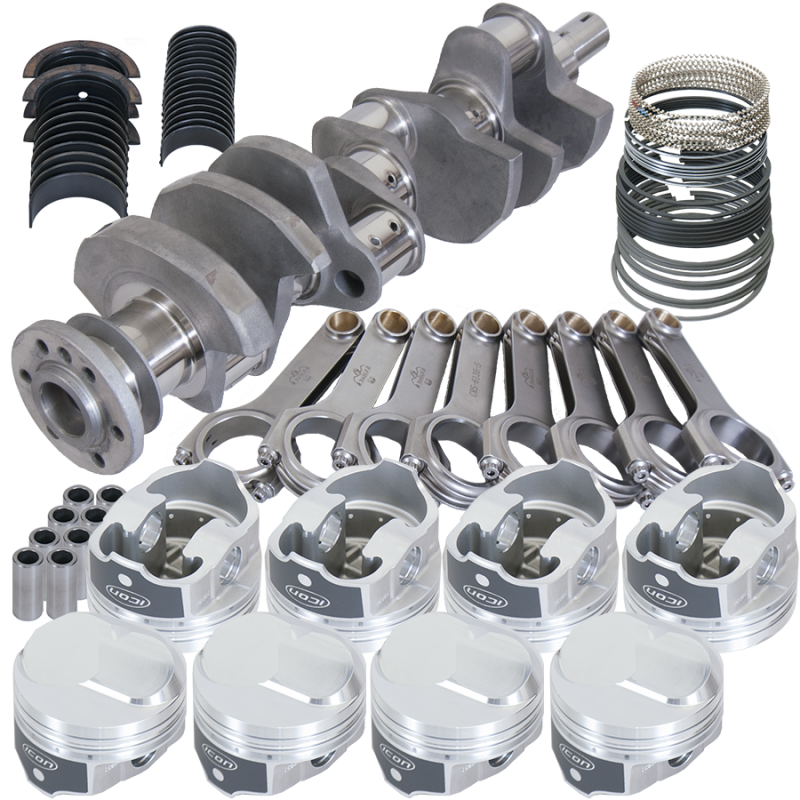 Eagle 11326070 fits Chevy 454 4.000in Crank 6.135in H-Beam 43cc Dome 4.320in Pistons Rotating Assembly