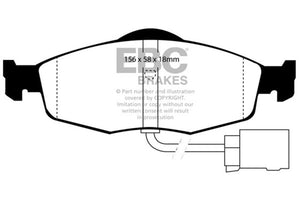 EBC UD801 95-00 fits Ford Contour 2.0 Ultimax2 Front Brake Pads
