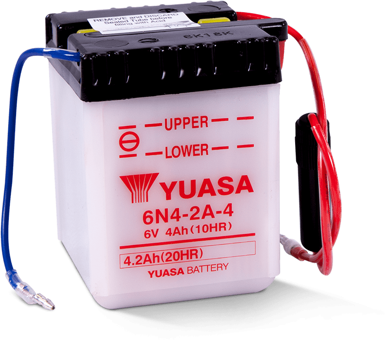 Yuasa YUAM2644A 6N4-2A-4 Conventional 6 Volt Battery