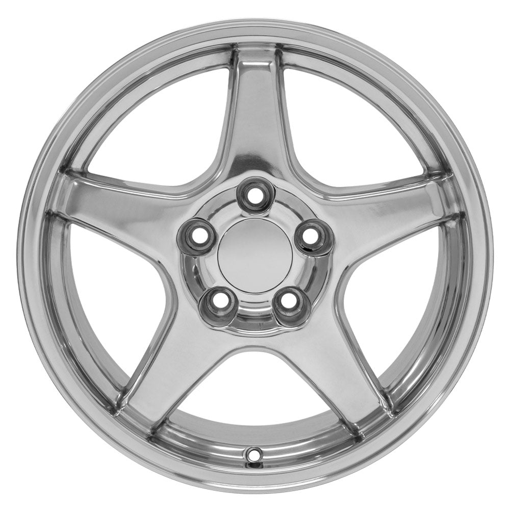 OE Wheels CV01-17095-5475-56P 17" Replica fits Chevrolet Corvette ZR1 Polished