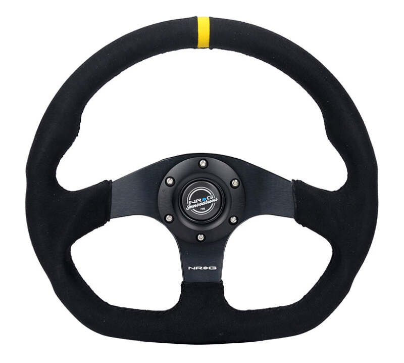 NRG RST-024MB-SA-Y RST-024MB-SA-Y Reinforced Steering Wheel Sport Alcantara