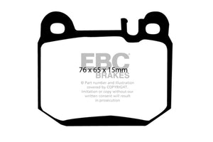EBC UD874 00-01 fits Mercedes-Benz M-Class (ML) ML430 4.3 Ultimax2 Rear Brake Pads