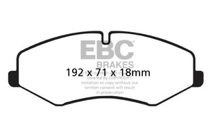 EBC UD1425 10-14 fits Land Rover LR4 5 Ultimax2 Front Brake Pads