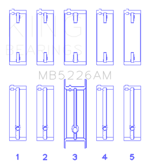 KING KINGMB5226AM0.25 fits KING MB5226AM0.25 Engine Bearings fits Mazda 626 F8