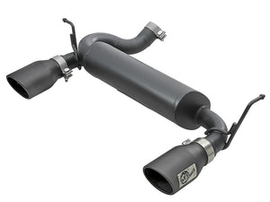 AFE 49-48061-B Series 2.5in 409 SS Axle-Back Exhaust w/ Black Tips 2007+ fits J