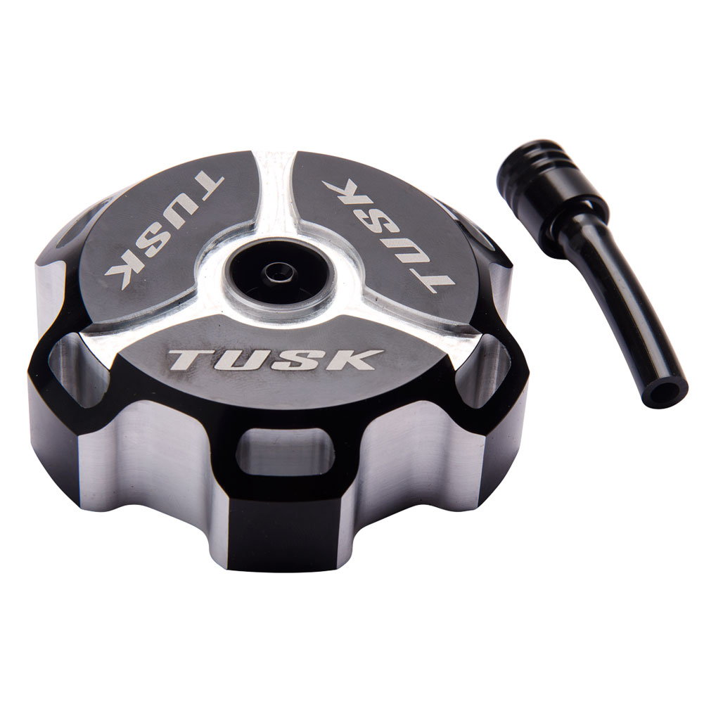 Tusk 1030020053 Billet Aluminum Gas Cap  Black Machined