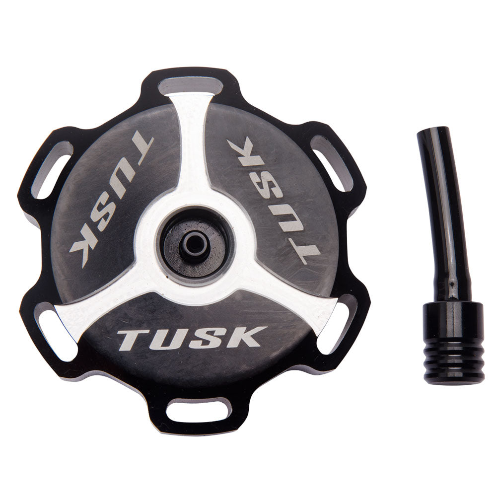 Tusk 1030020053 Billet Aluminum Gas Cap  Black Machined